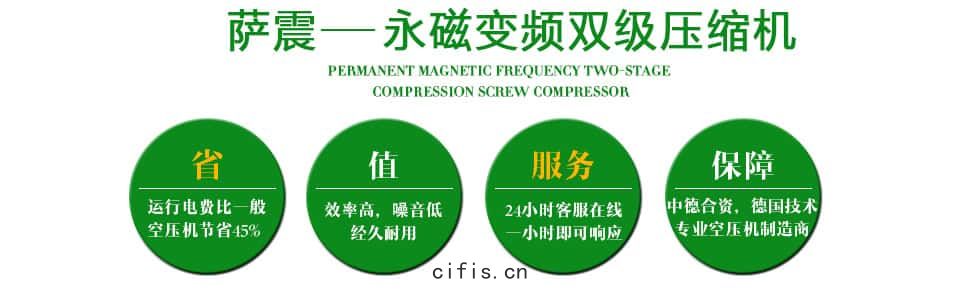薩(sà)震雙(shuāng)級壓(yā)縮空壓機