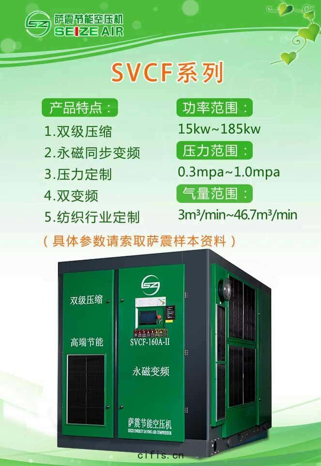 薩震行(háng)業(yè)定製永(yǒng)磁變頻空壓機(jī)