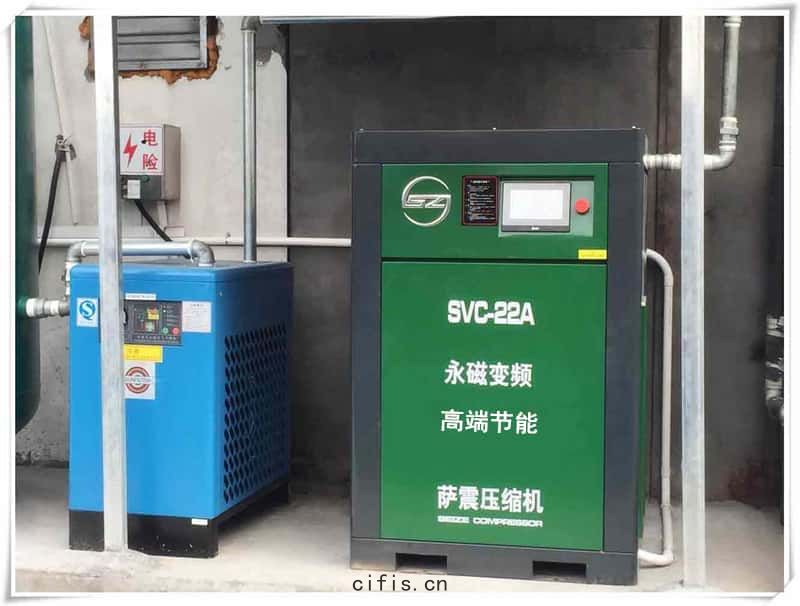 薩(sà)震(zhèn)永(yǒng)磁(cí)變頻(pín)22kw空壓(yā)機(jī)